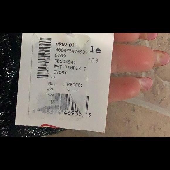 Free People NEW - Sz S - Treat Me Tender - Tank Top Ivory - Flowy - unique - Picture 4 of 9